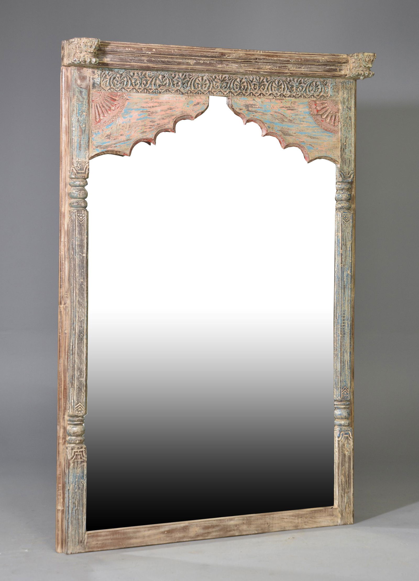 Large Painted Framed Mirror (1 of 3)