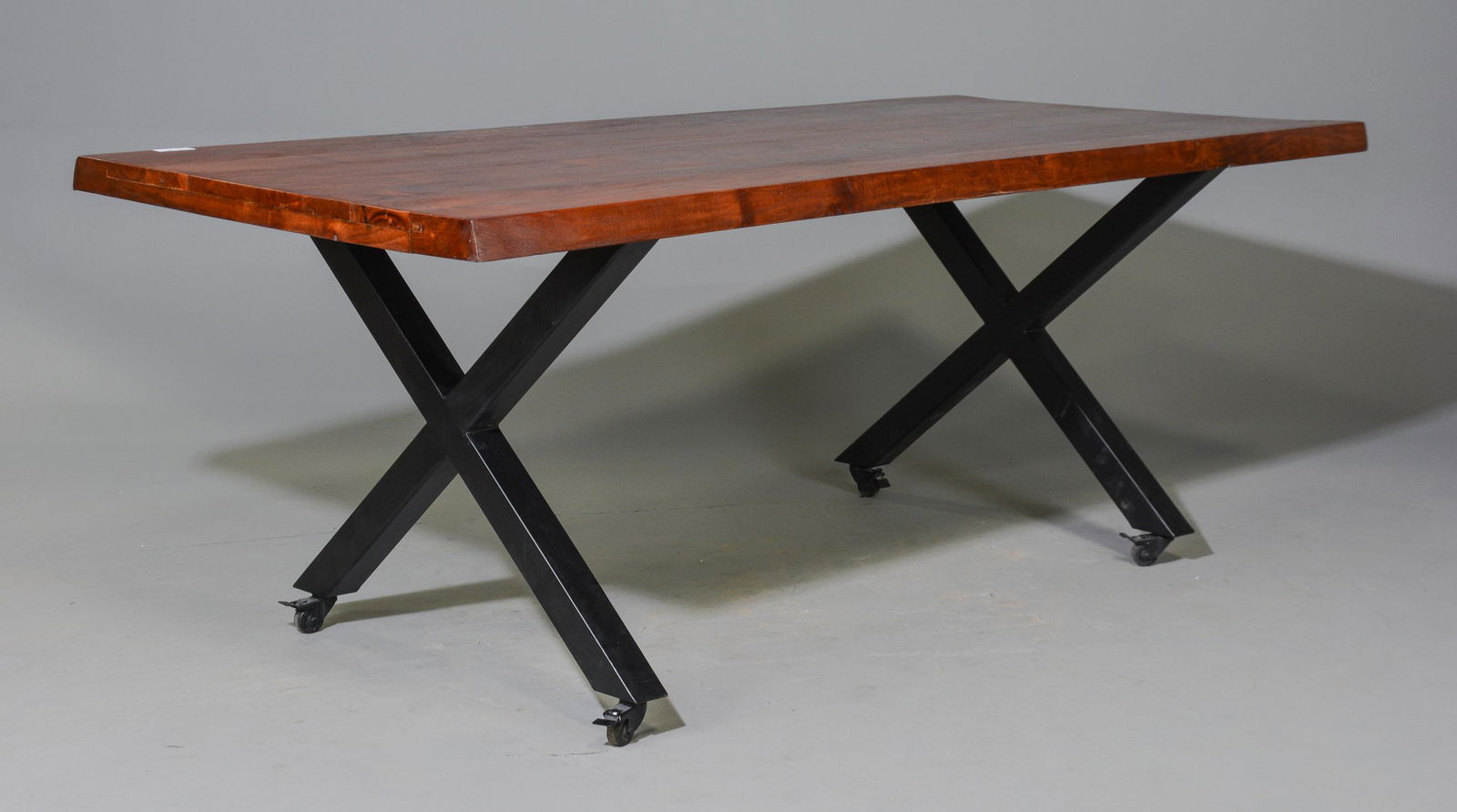 New Item, Large Rolling Metal Base Table (1 of 3)