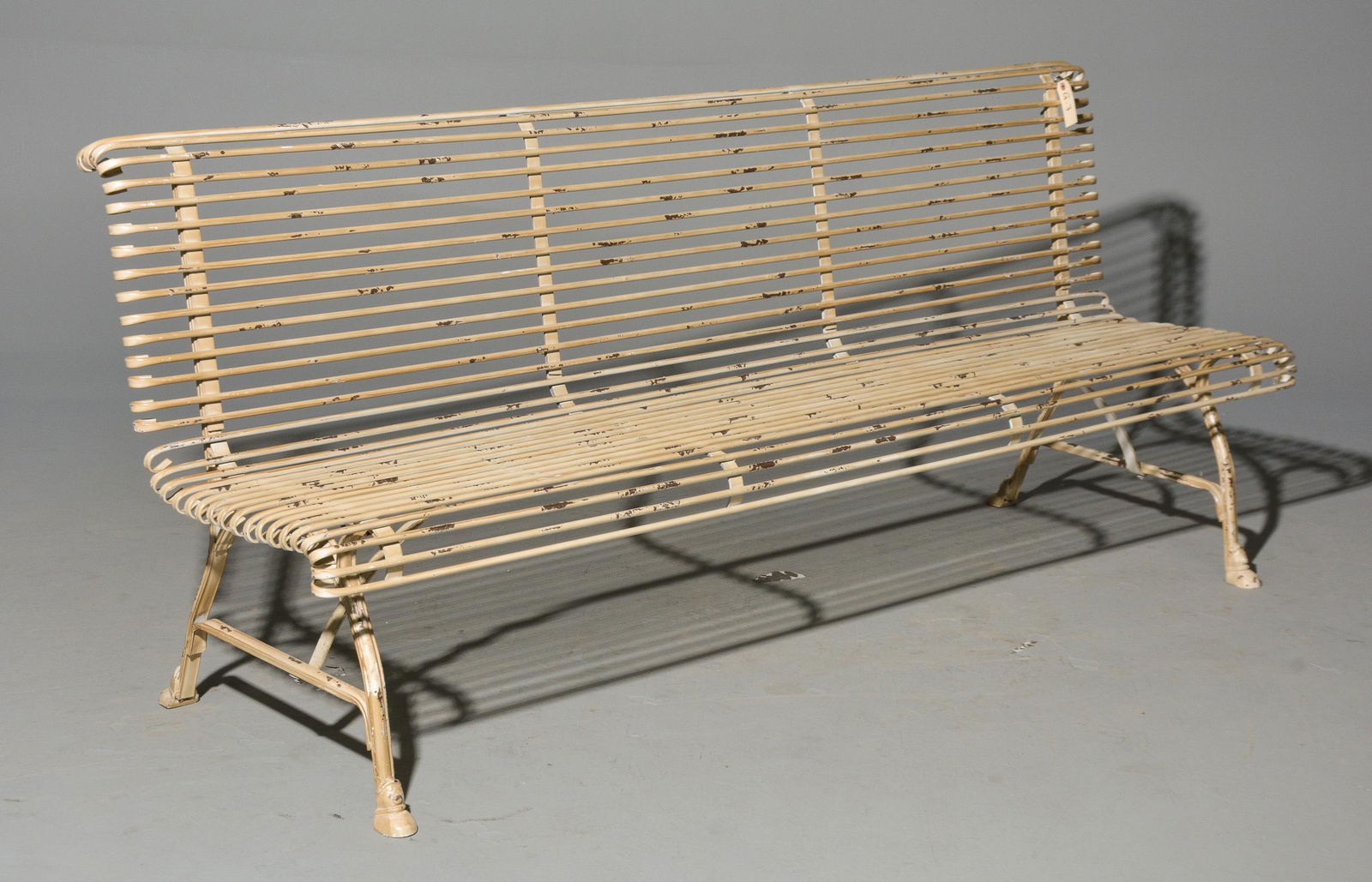 Large Painted Metal Bench (1 of 4)