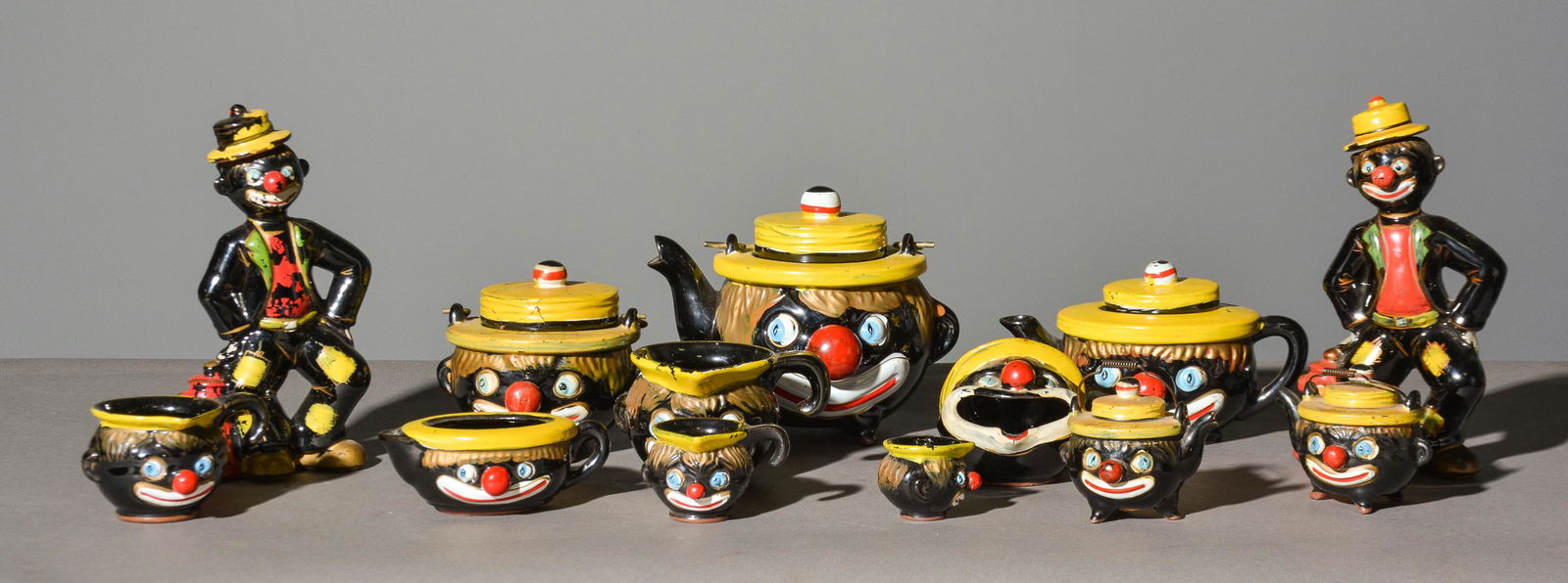 13pc 1940's Thames Clown Tea Set & Other (1 of 11)