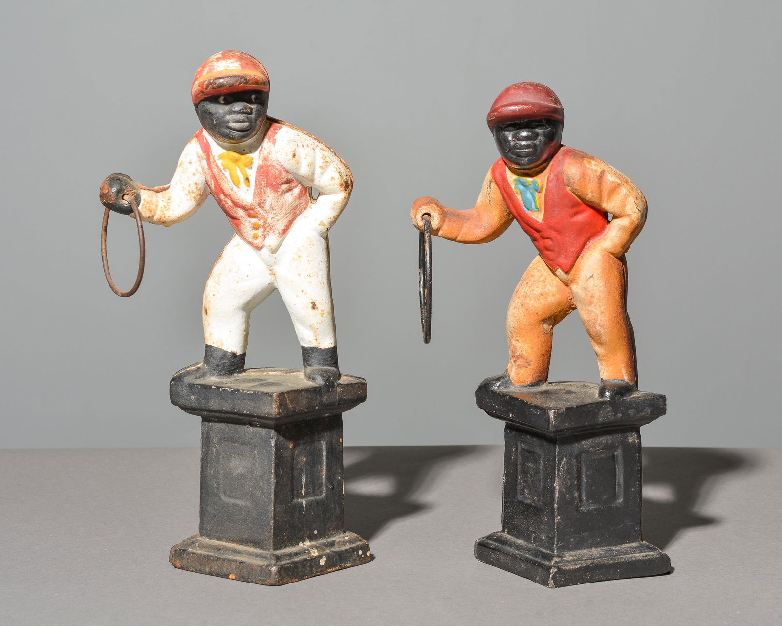 2 Cast Iron Jockey Door Stops (1 of 4)