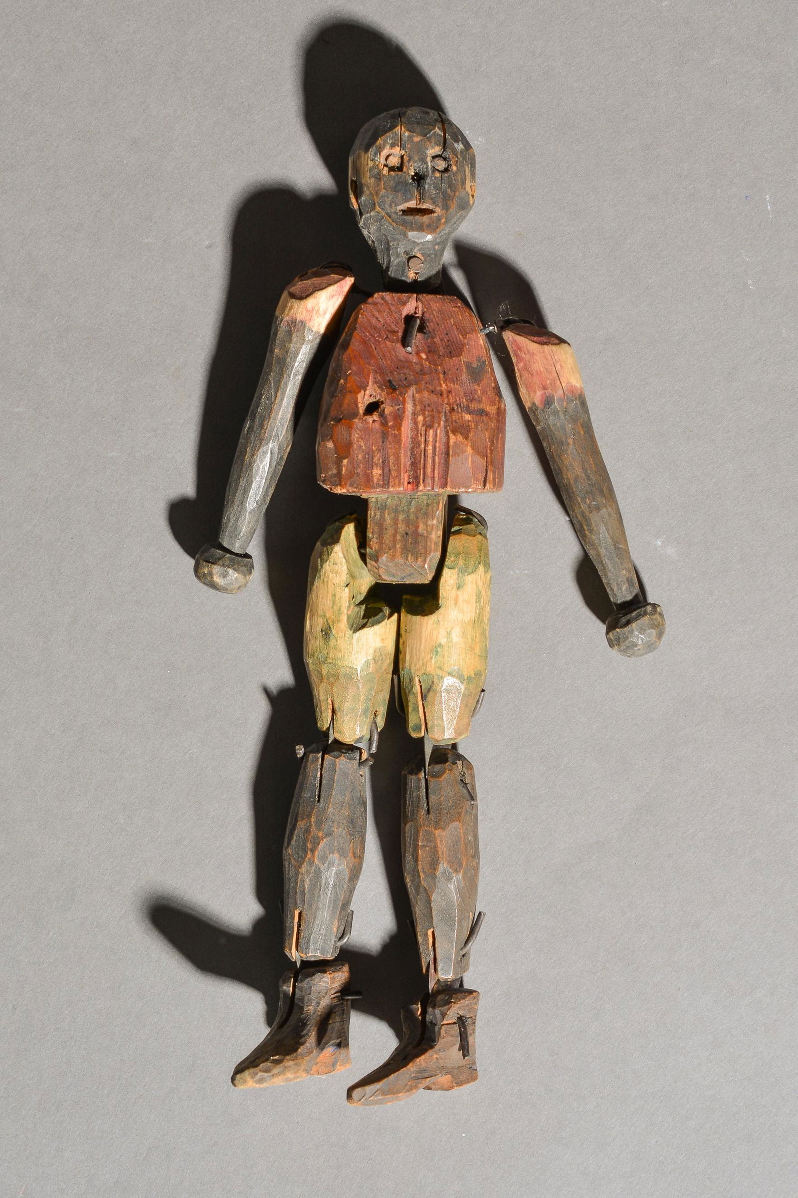 Hand Carved Jointed Figure Toy (1 of 3)