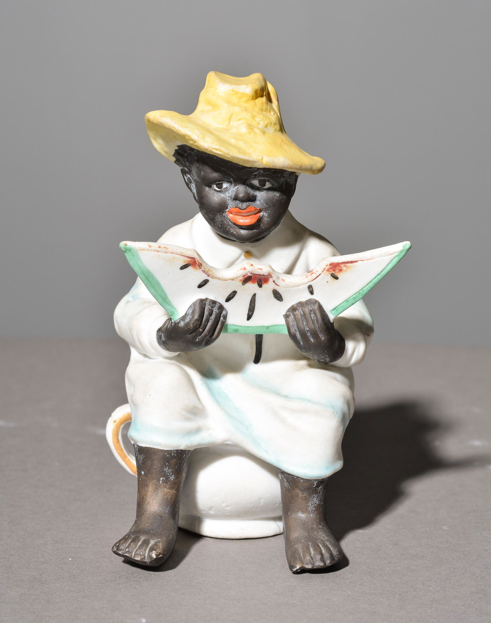 Elderly Man Eating Watermelon Figure (1 of 5)