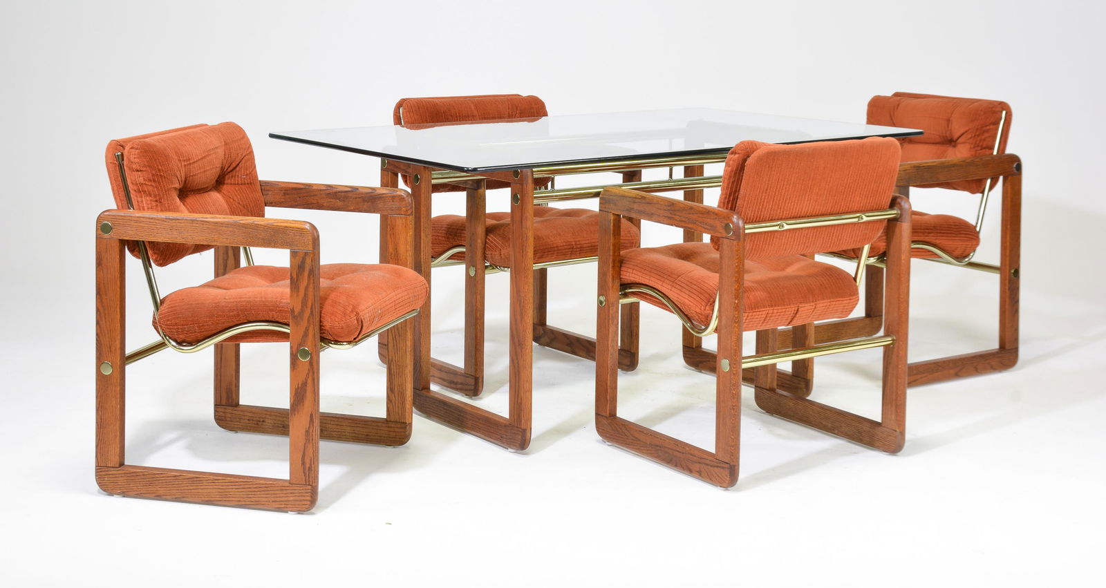 American Post Modern Dining Table & 4 Chairs (1 of 6)