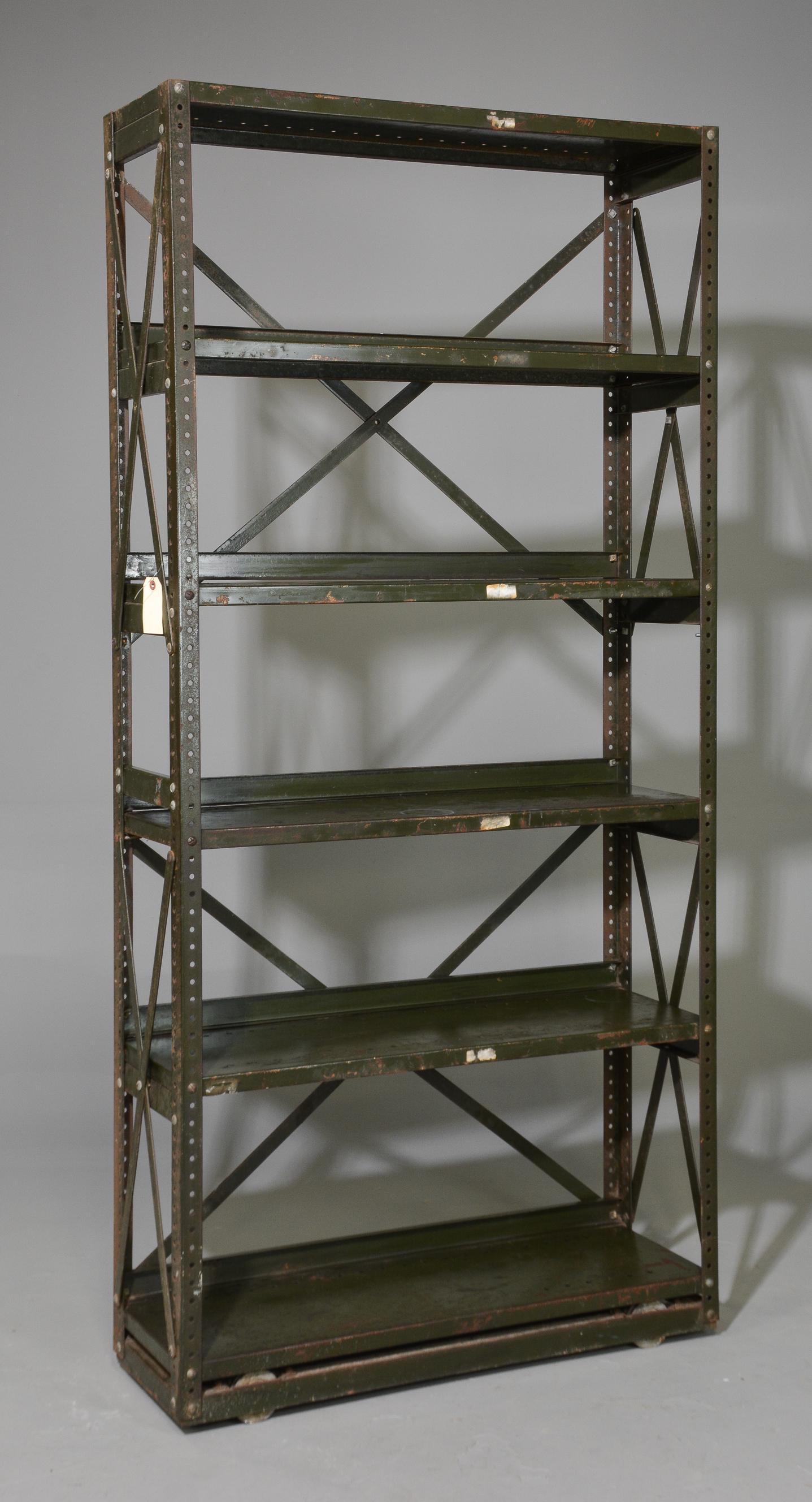 Metal Industrial Style 5 Tier Shelf / Bookshelf (1 of 5)