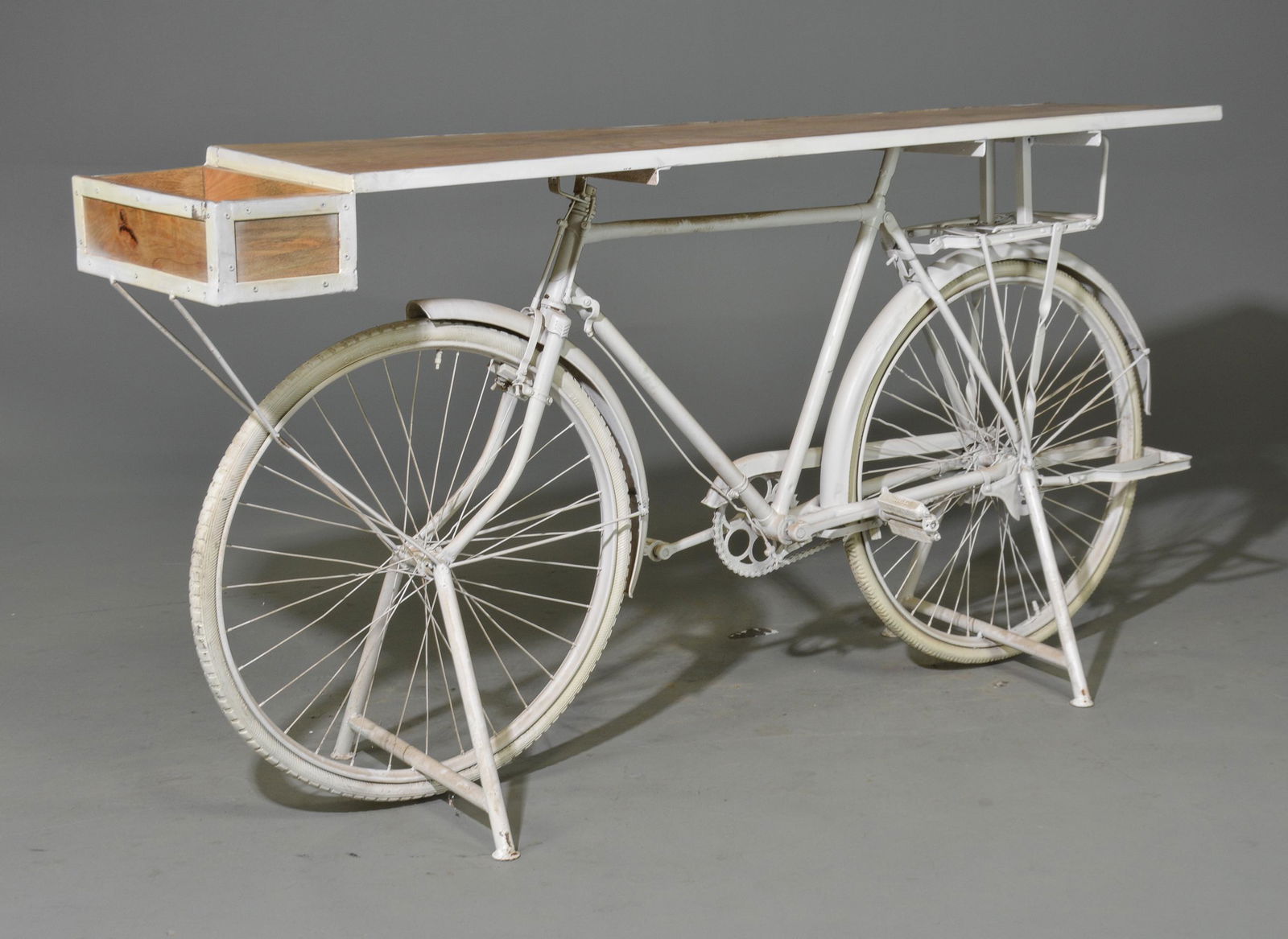 New Item, White Painted Bike Console (1 of 5)