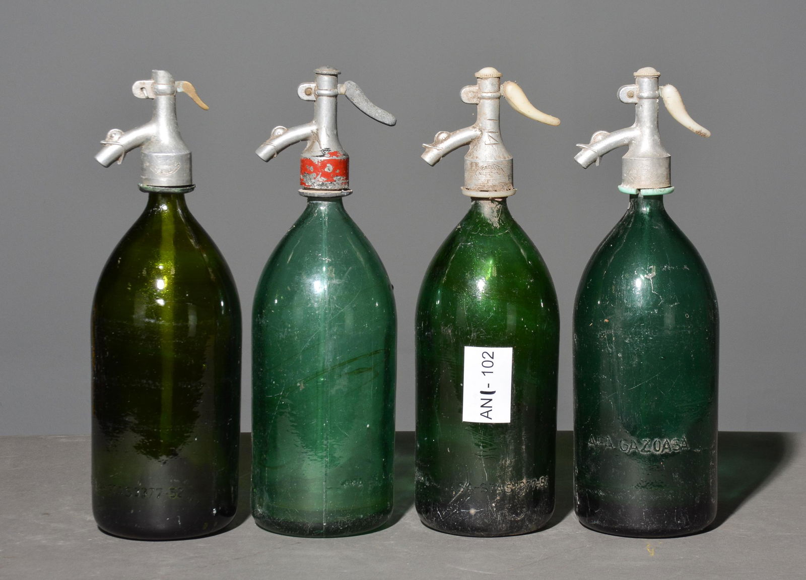 4 Vintage Seltzer Bottles (1 of 6)