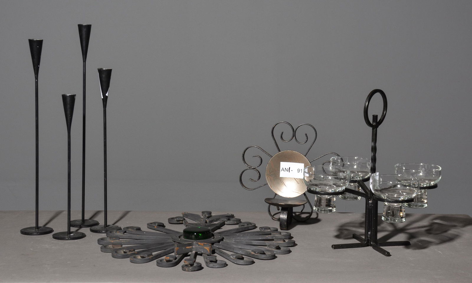 7pcs Metal Candle Stands / Wall Art (1 of 4)