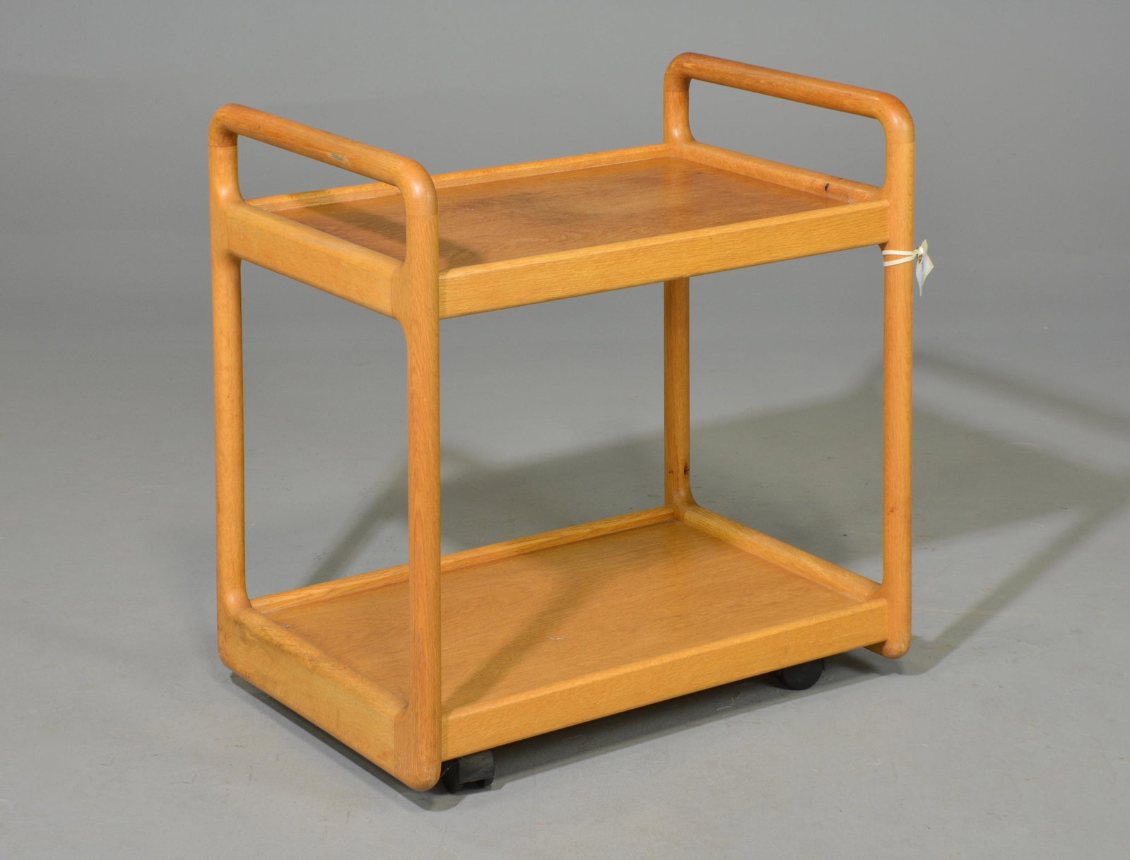 Danish Modern CADO 2 Tier Trolley / Cart: Danish Modern CADO 2 Tier Trolley / Cart - 28 in tall x 26 x 18