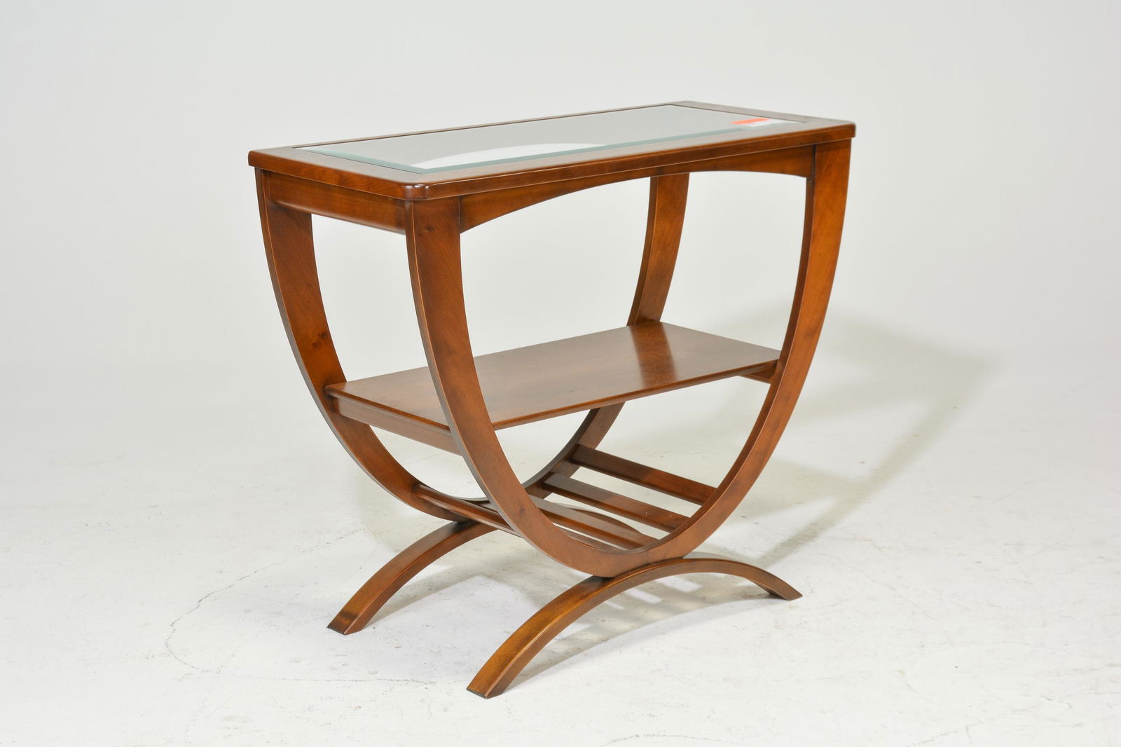 Mid Century Modern Glass Top Hall Table / Console (1 of 3)