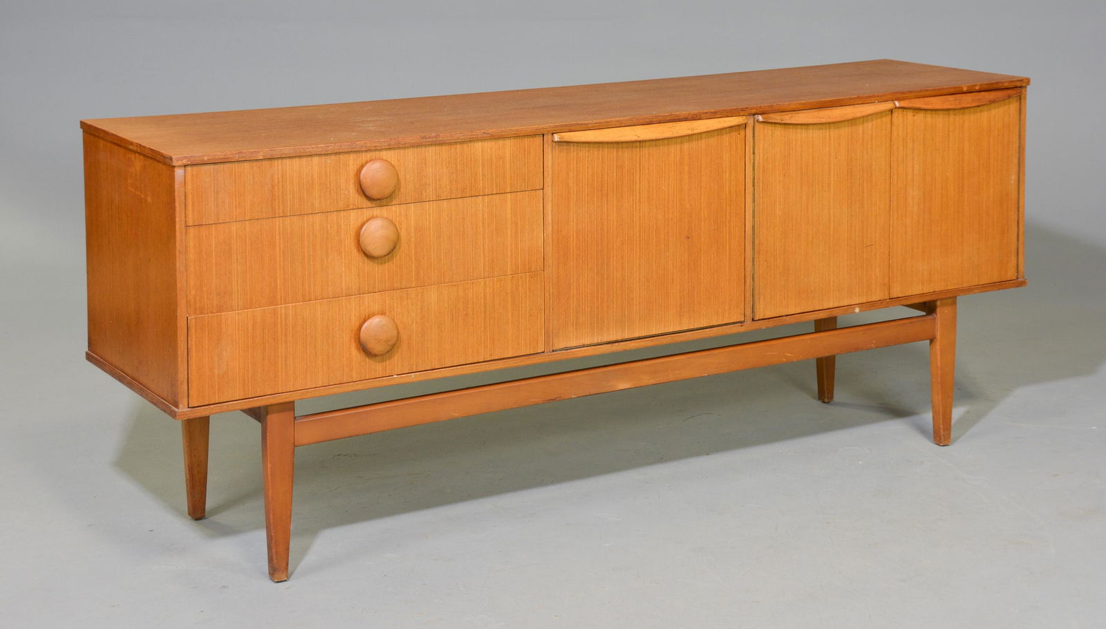Mid Century Modern Sideboard with Round Button Pulls (1 of 7)