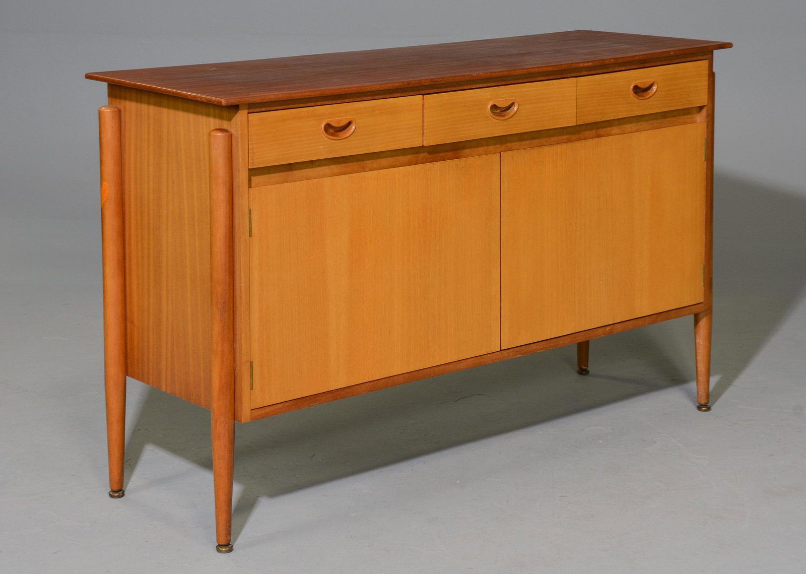 Mid Century Modern Sideboard - Everest: Danish Modern Style Sideboard with Extended Legs by Everest - 34 in tall x 55 x 19