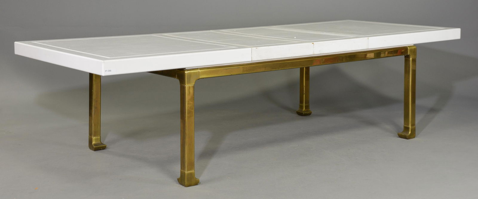 Mastercraft Brass Dining Table with 2 Leaves (1 of 8)
