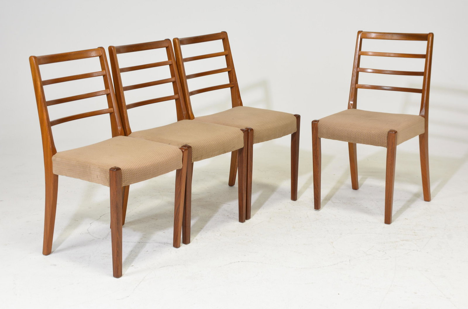 Four Mid Century Modern Ladder Back Chairs (1 of 3)