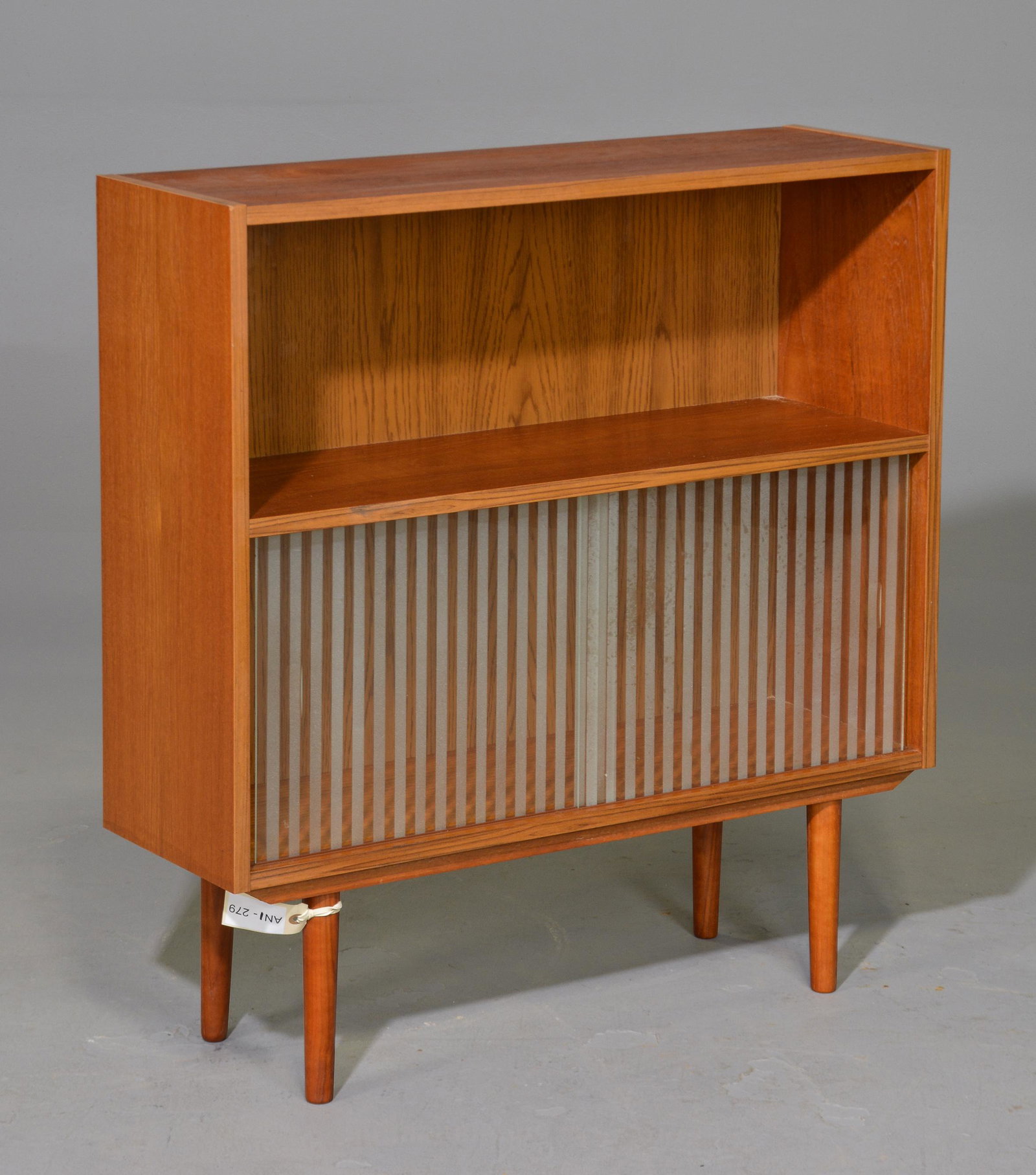 Danish Modern Bookcase with Sliding Glass Doors (1 of 3)