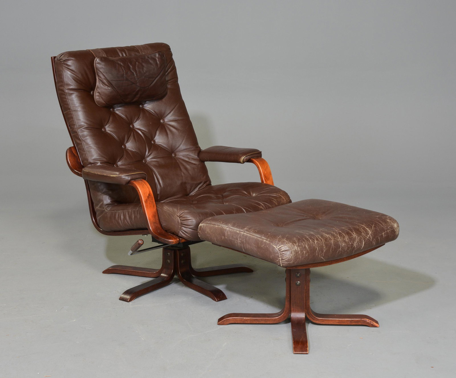 Danish Mid Century Lounge Chair & Stool by  Reid (1 of 3)