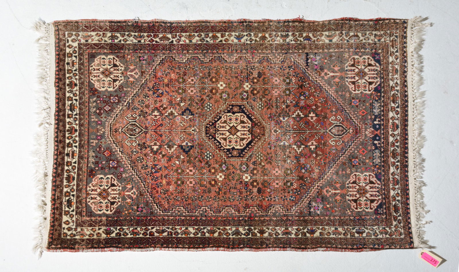 Hand Knotted Natural Vegetable Dye Rug - 4'9 x 3'5 (1 of 4)