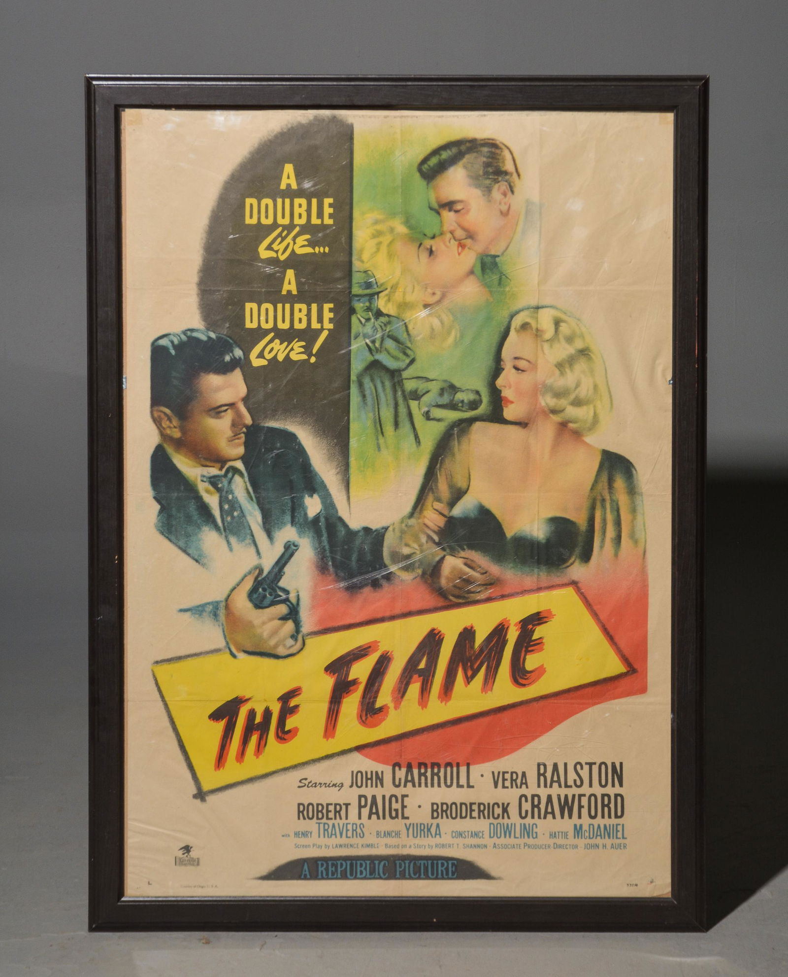 Framed Vintage Movie Poster - The Flame (1 of 5)