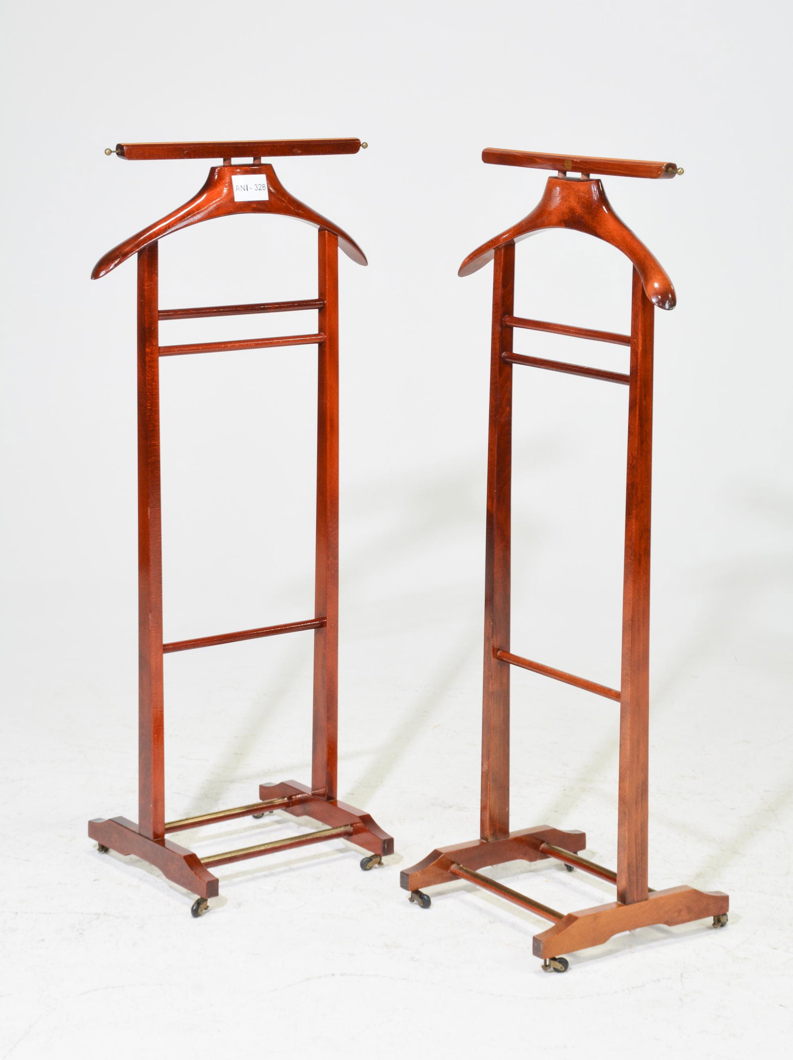 2 Vintage Gentleman's Valets: 2 Vintage Gentleman's Valets - 42 in tall x 18 x 13