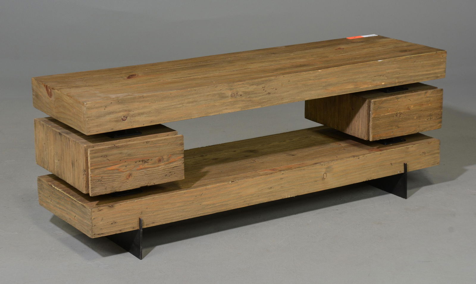 New Item, Coastal / Rustic TV Table with 2 Drawers (1 of 5)