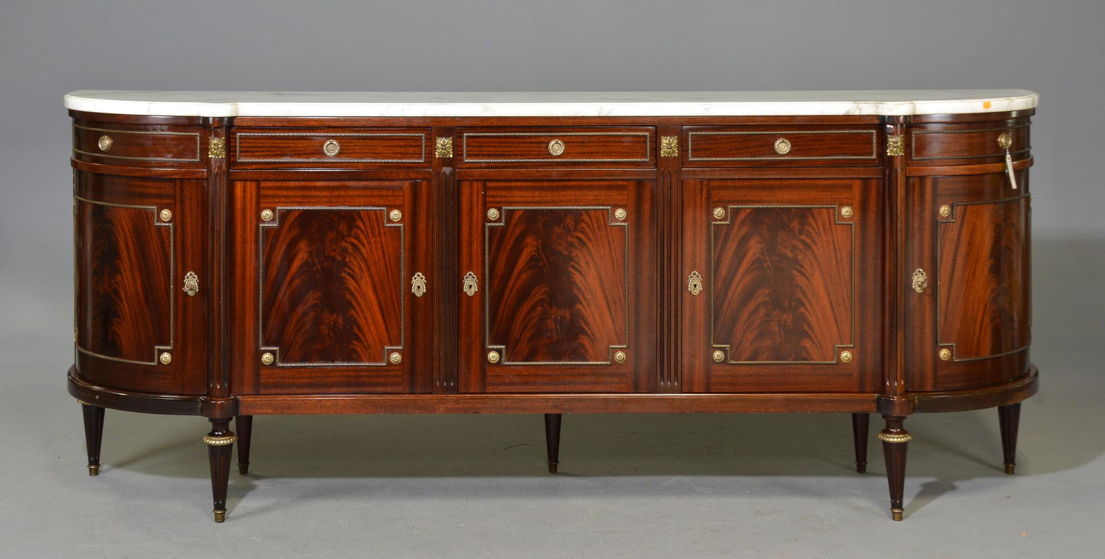 Louis XVI Style White Marble Top Sideboard (1 of 6)