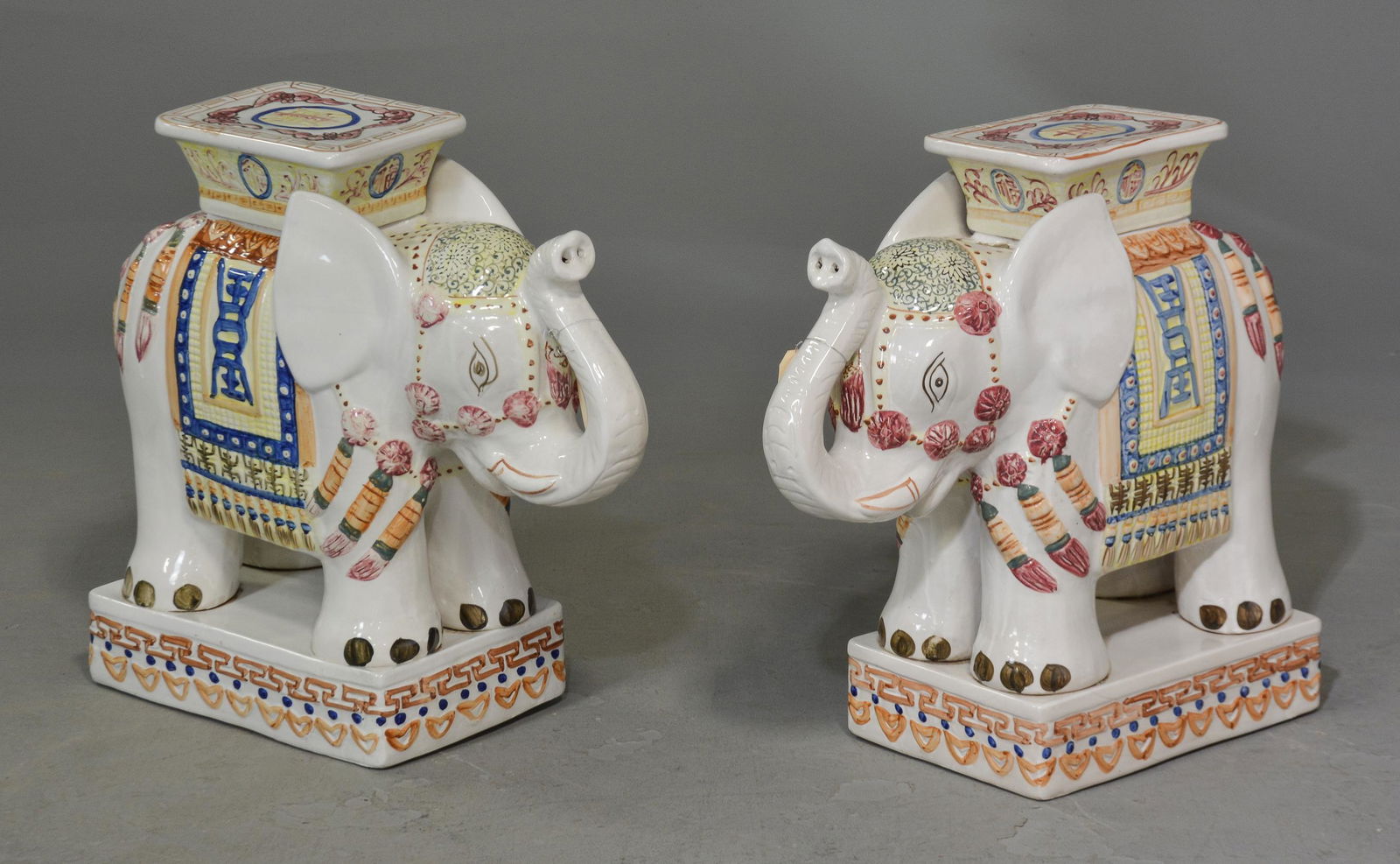 2 Elephant Garden Stools / Figures (1 of 6)
