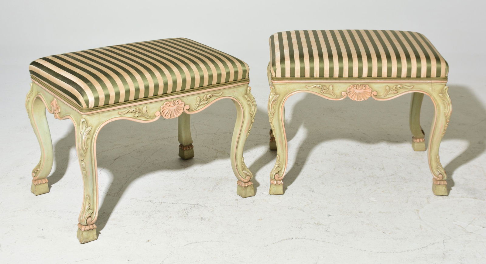 2 French Style Painted Benches / Stools (1 of 5)