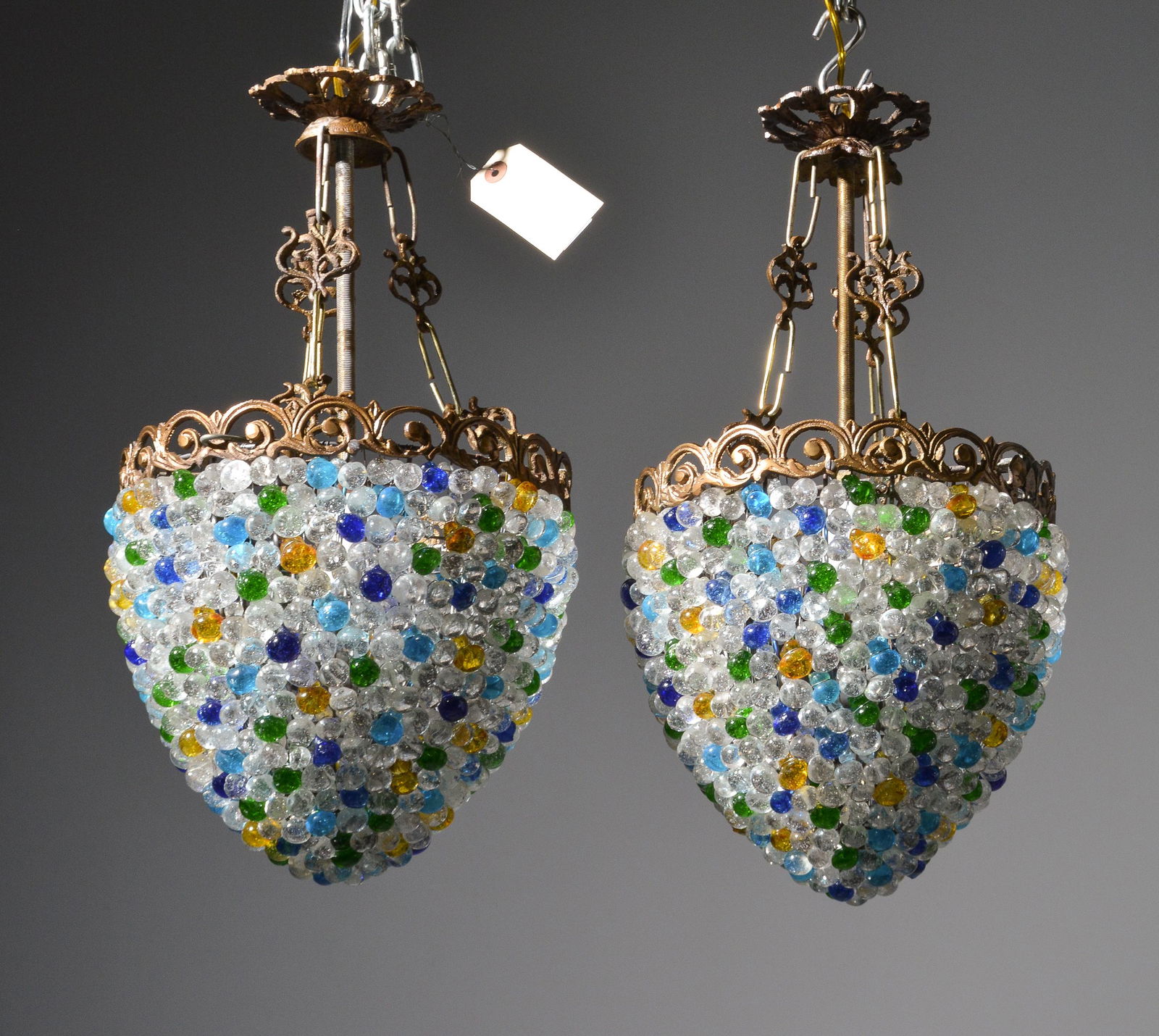 2 Empire Style Glass Beaded Chandelier (1 of 2)