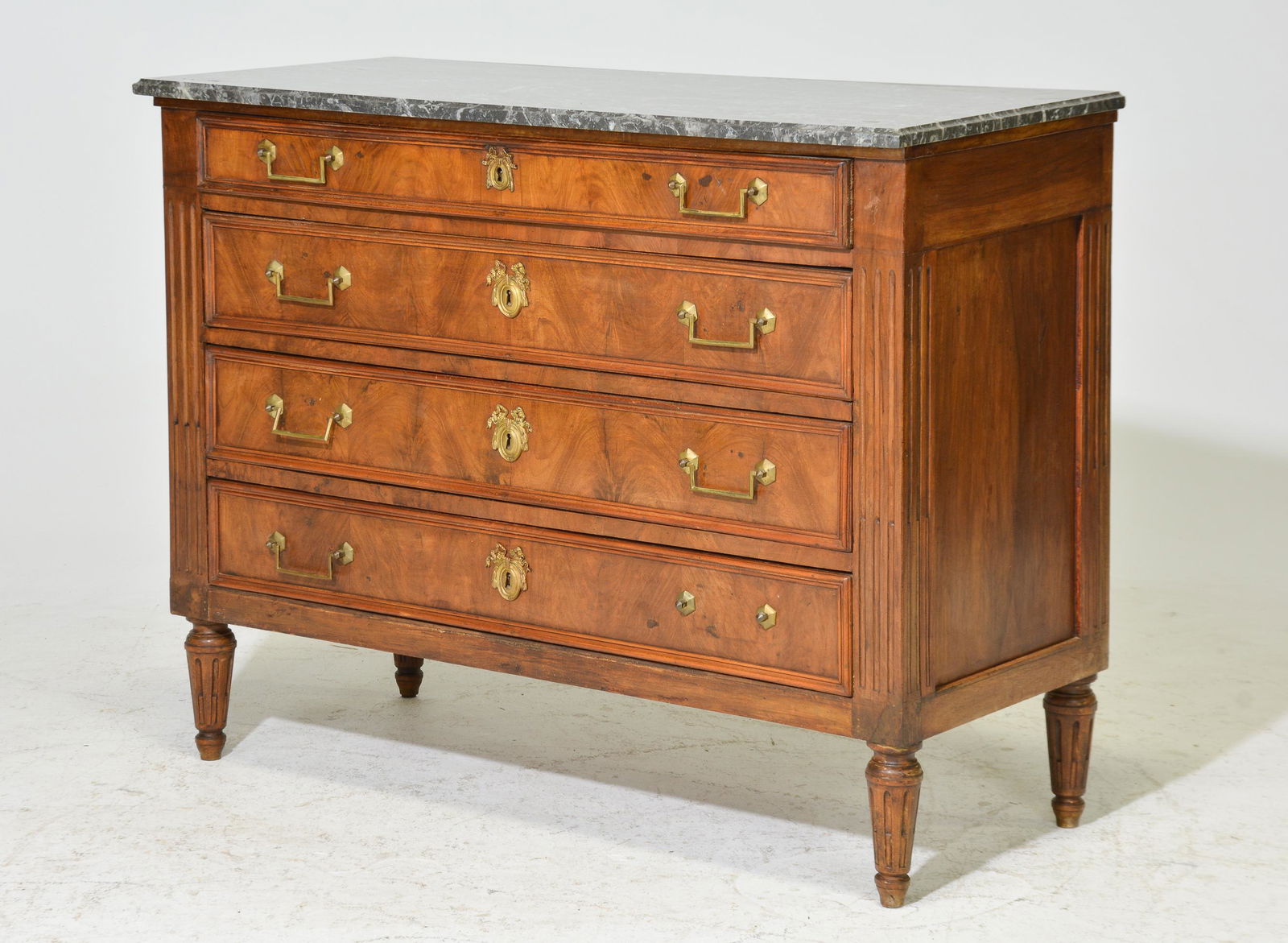 Louis XVI Style Marble Top Chest / Commode (1 of 6)