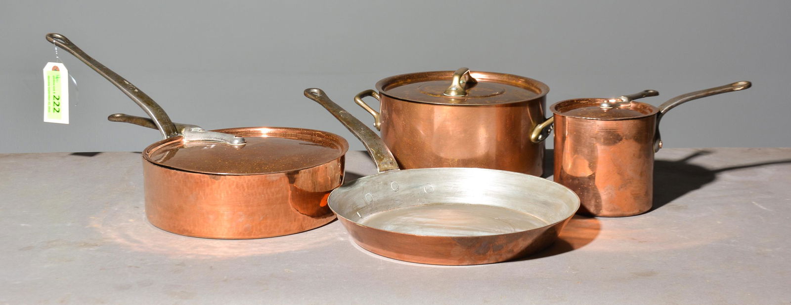 4 Assorted French Copper Pans (1 of 3)