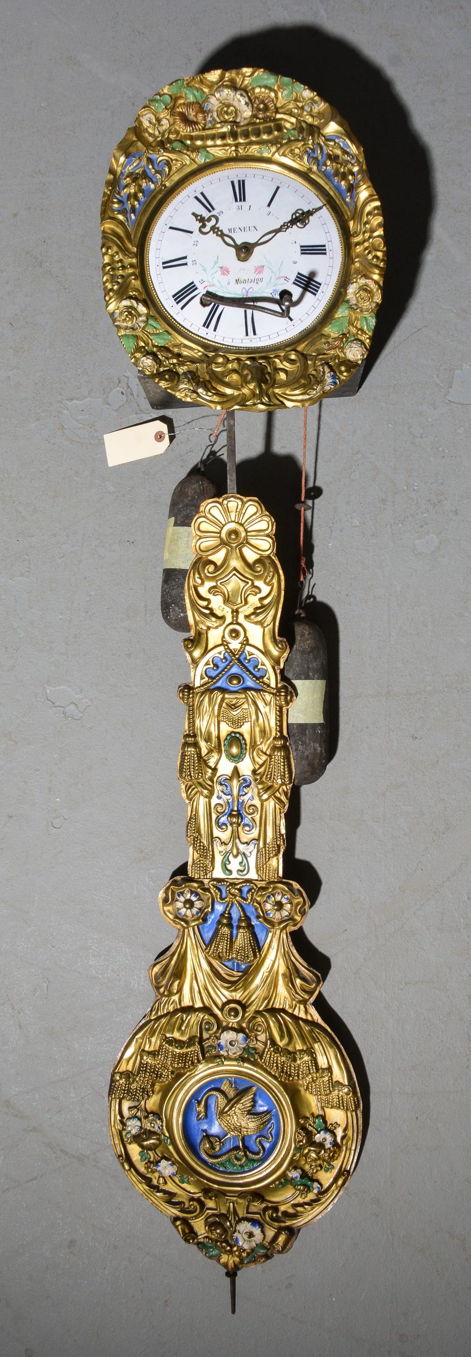 French Comtoise Meneux Wall Clock (1 of 4)