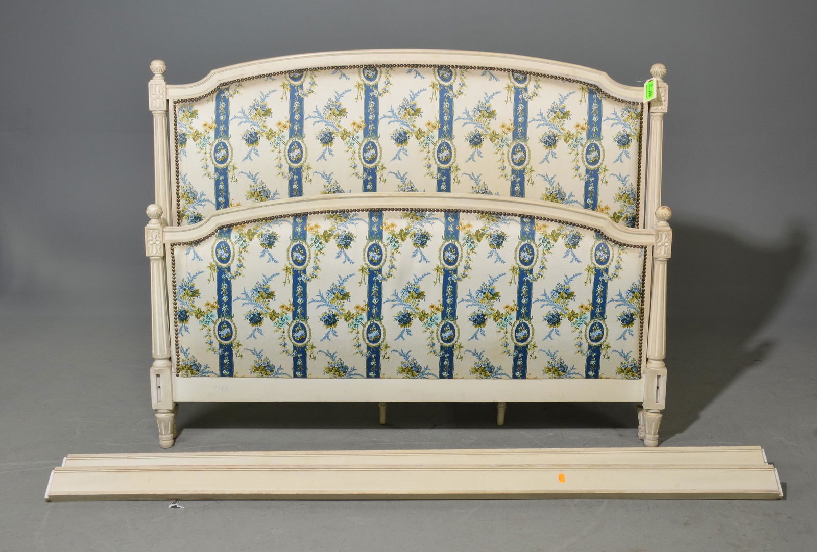 Louis XVI Style Painted Bed with Rails (1 of 2)