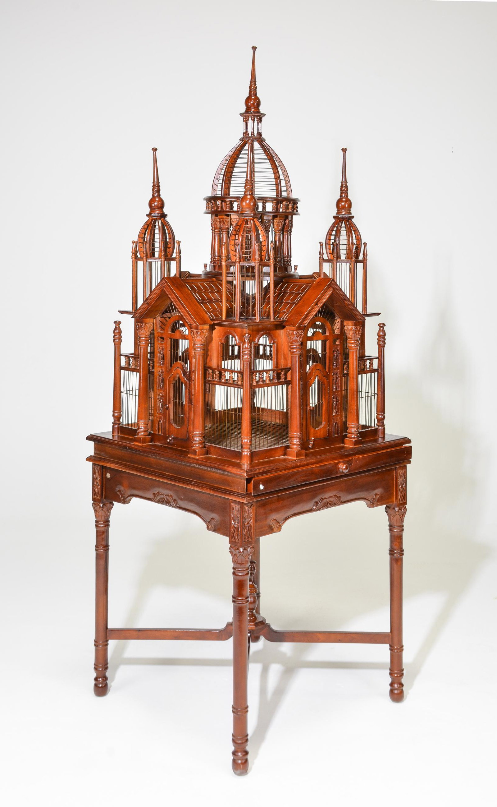 Large Manor Style Bird Cage On Tall Legs (1 of 5)