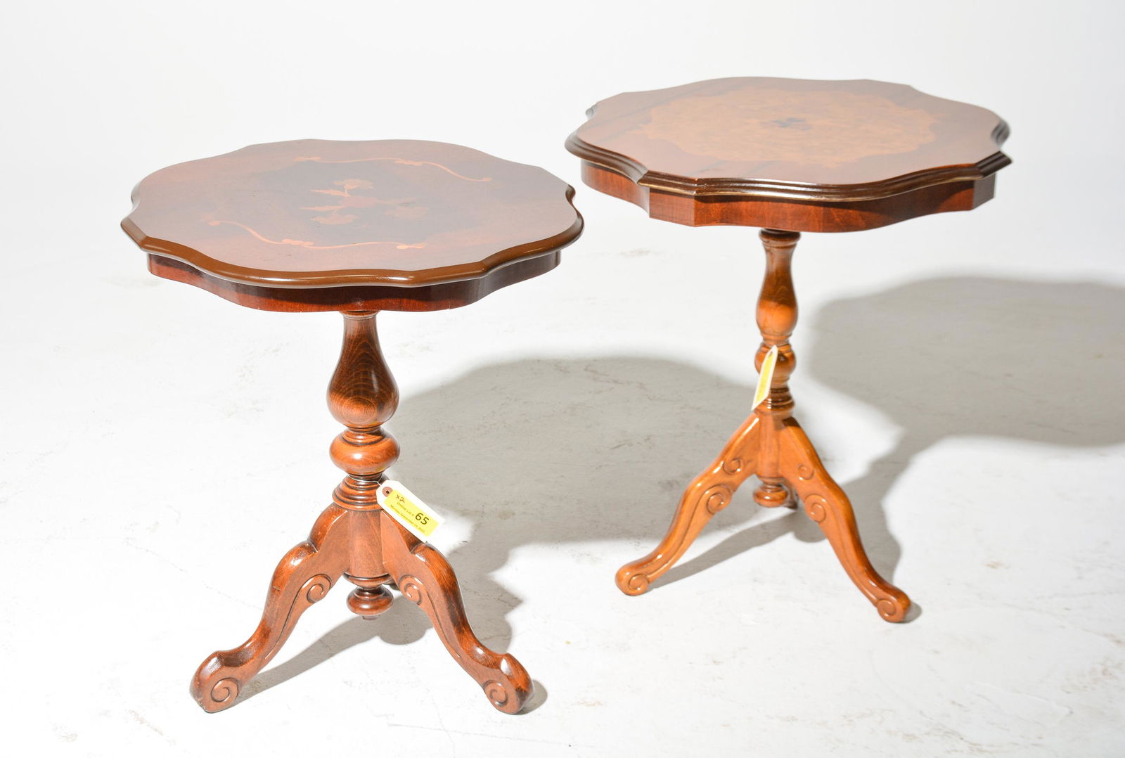 2 Italian Style Inlaid Occasional Tables (1 of 4)