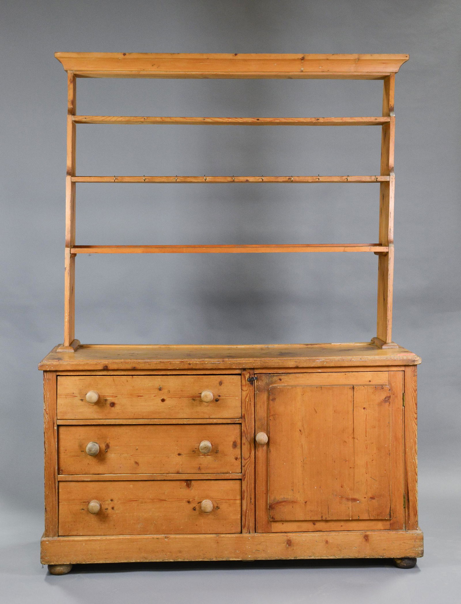 British Pine Open Back Plate Rack Dresser (1 of 4)