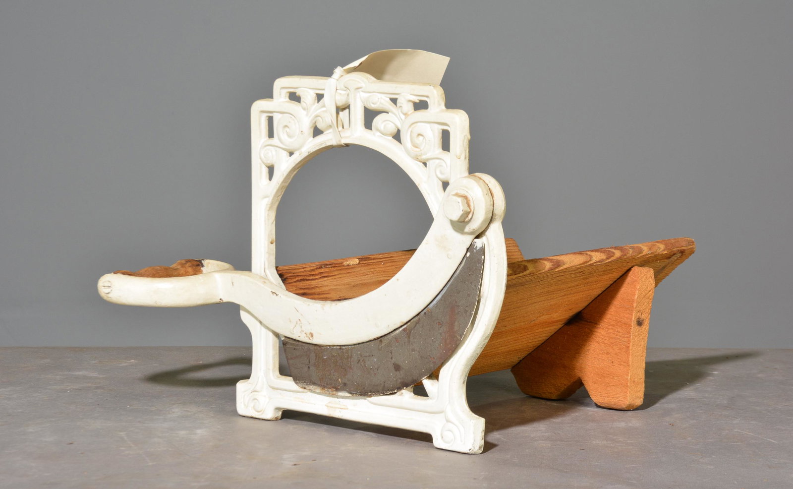 White Painted Bread / Cabbage Slicer (1 of 2)