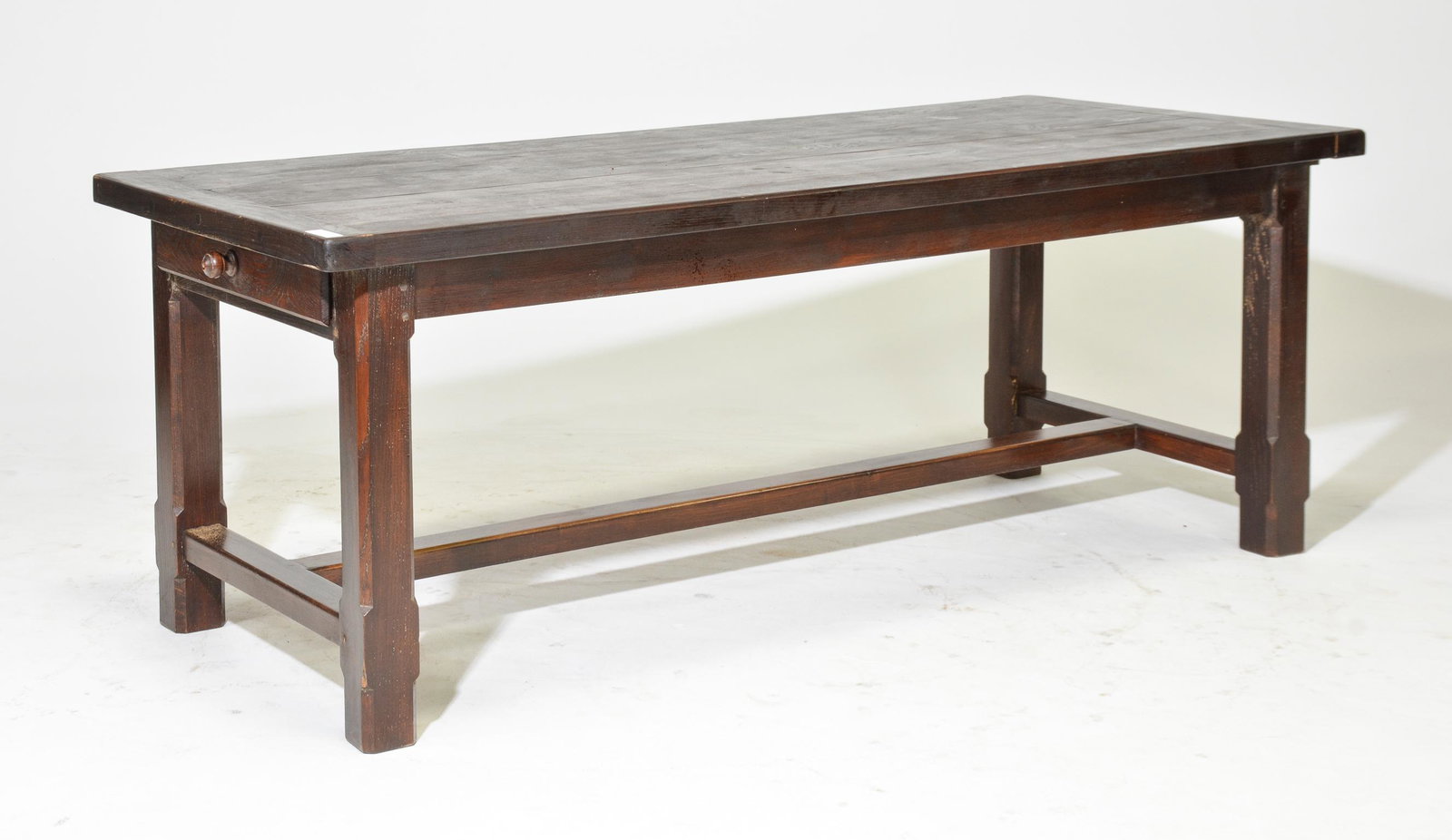 French Dark Oak Farmhouse Table (1 of 4)