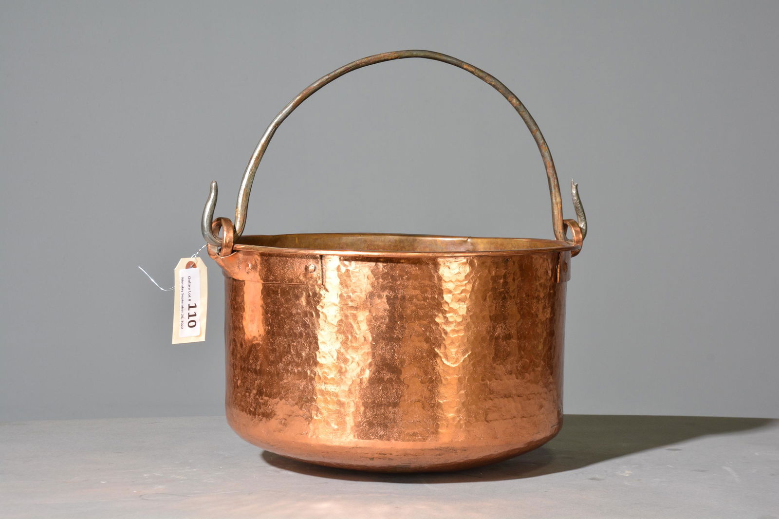 French Polished Copper Pot / Basin with Handle (1 of 3)