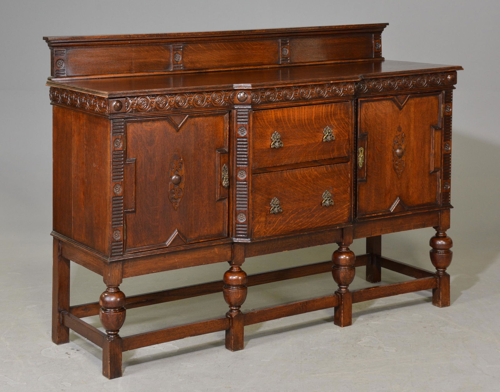 Jacobean Oak Sideboard / Server (1 of 9)