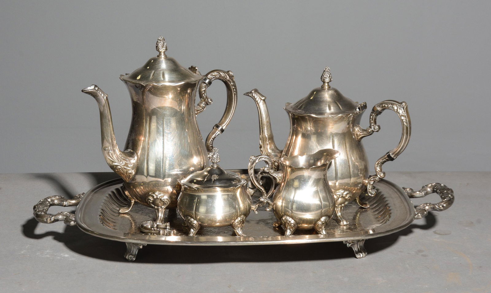 5pc Leonard Silverplate Tea / Coffee Service Set (1 of 5)