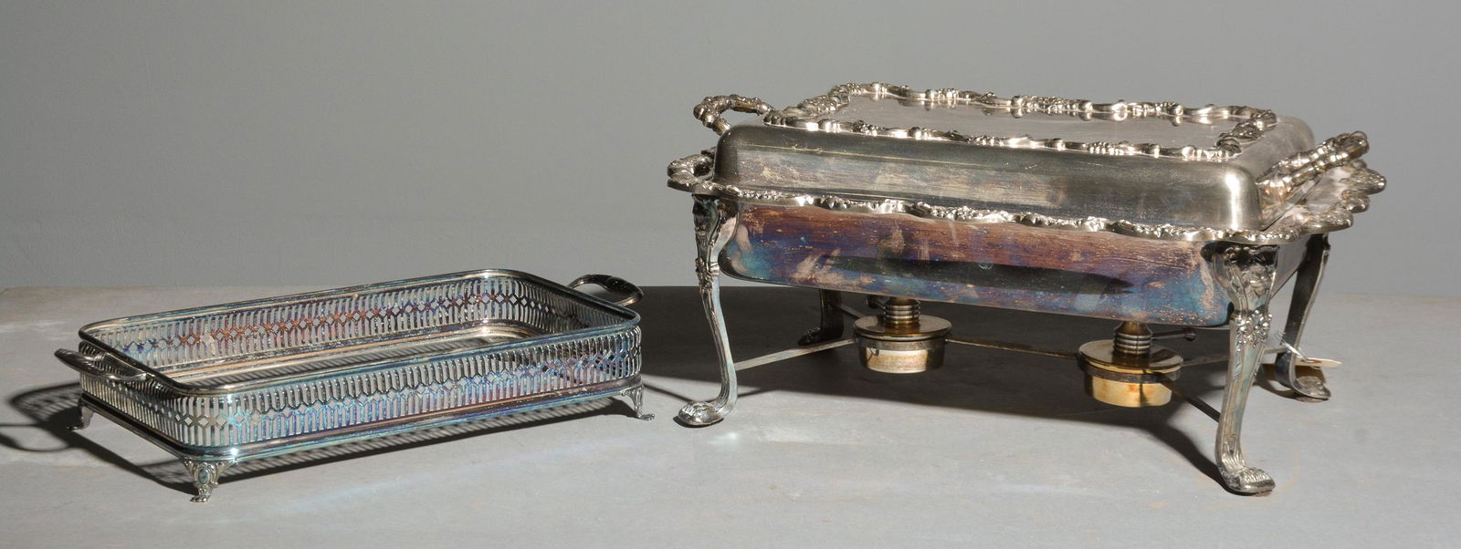 Silverplate Chafing Dish and 1 "Stand" (1 of 3)
