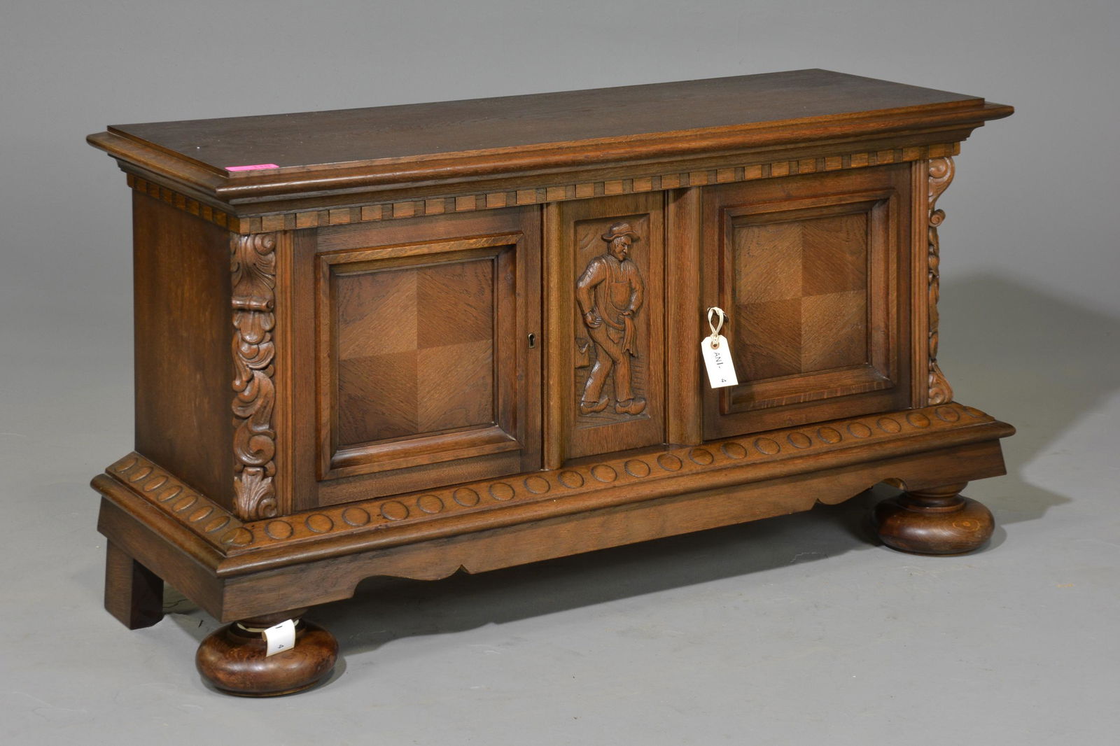 2 Door Oak Low Cabinet (1 of 6)