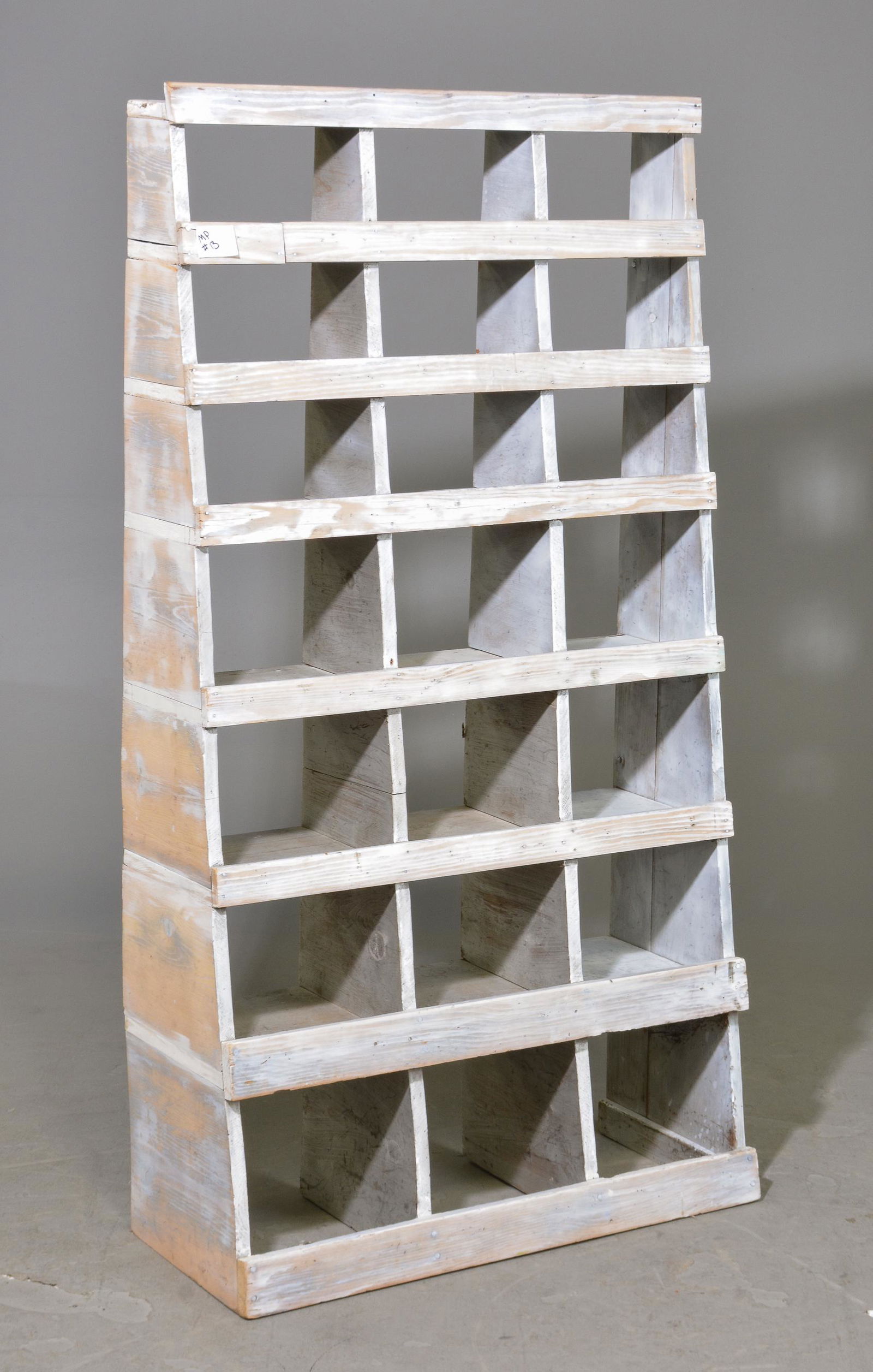 Painted Open Cubby Hole Cabinet (1 of 2)