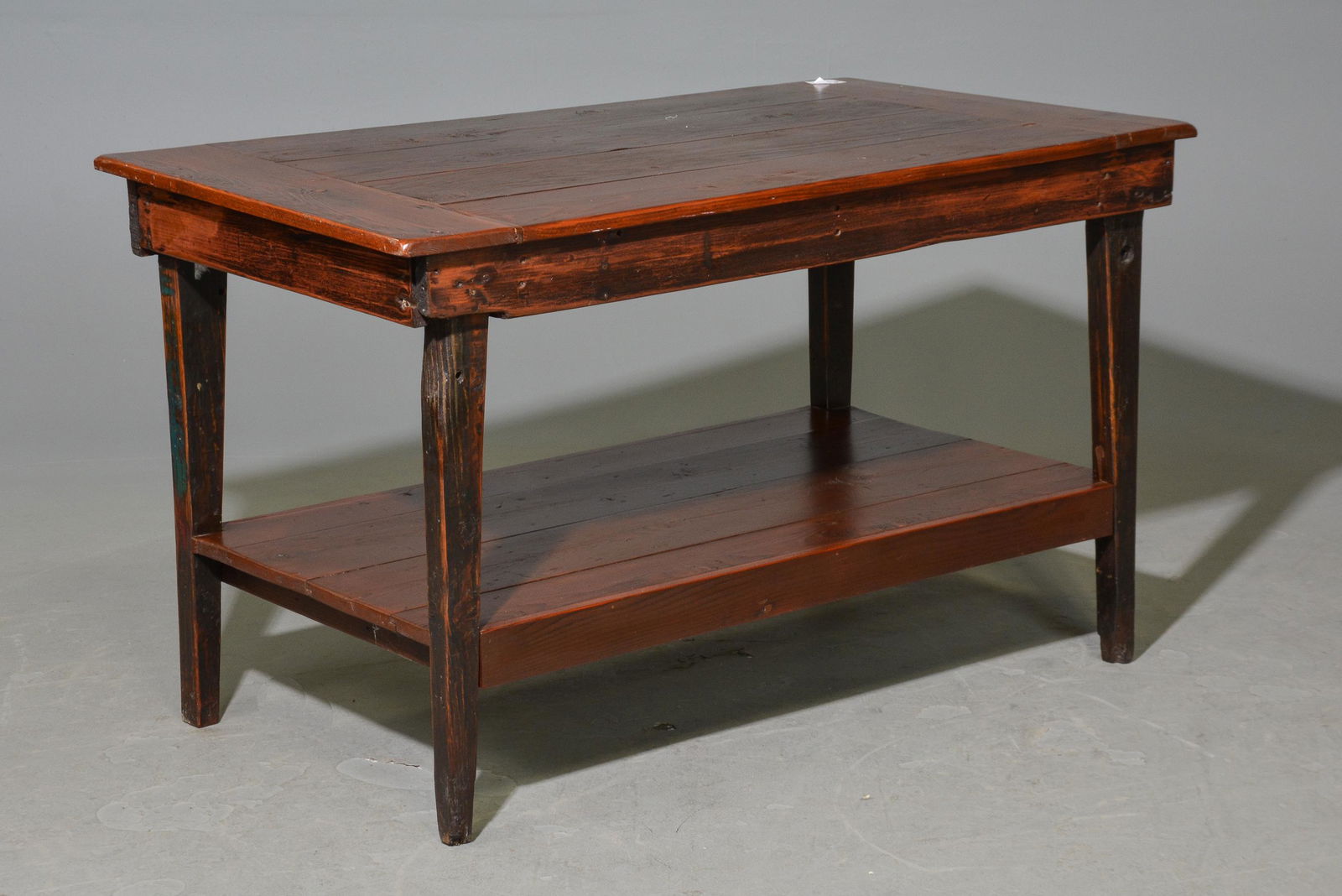 Pine Table With Shelf (1 of 4)