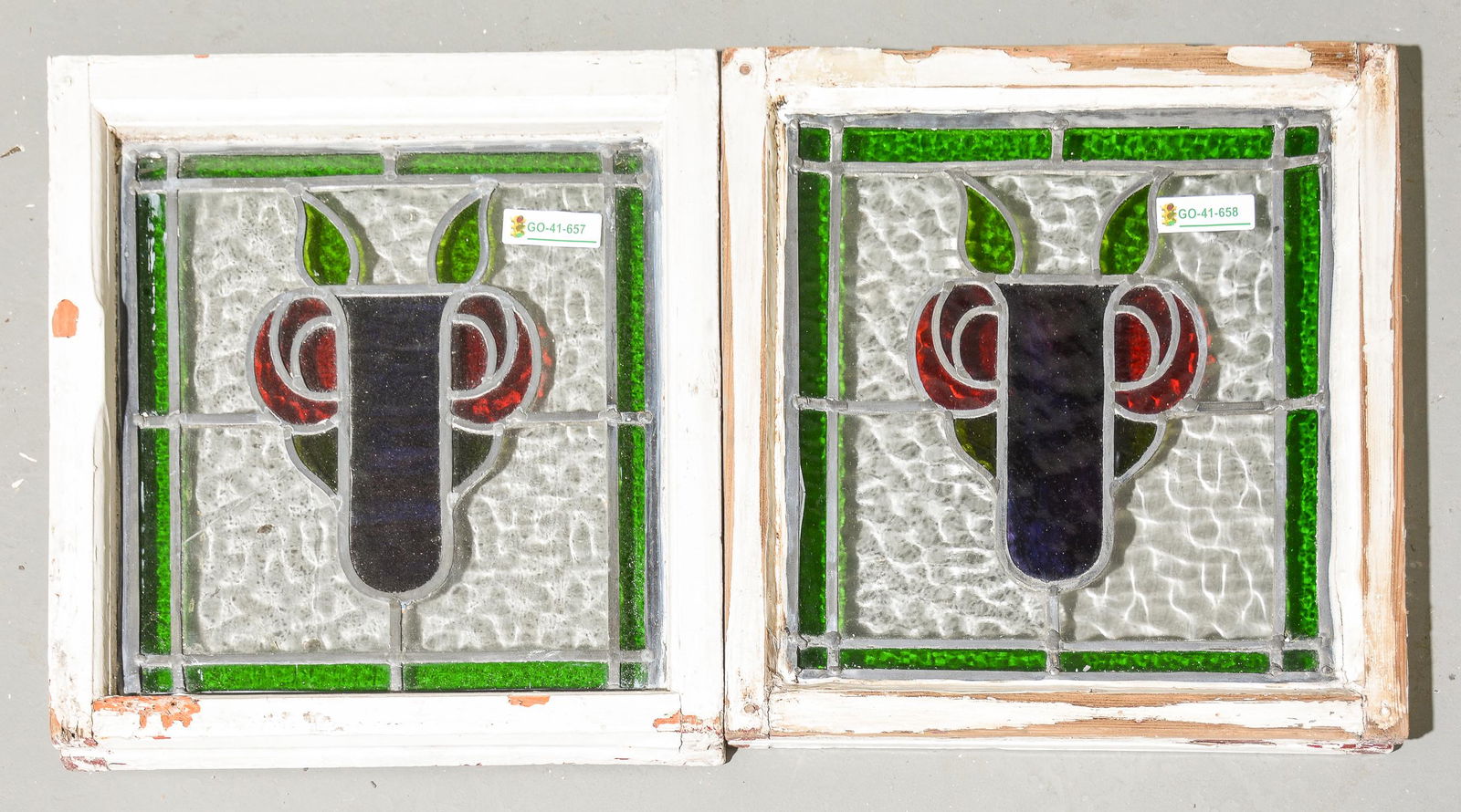 2 British Stained Glass Windows (1 of 2)