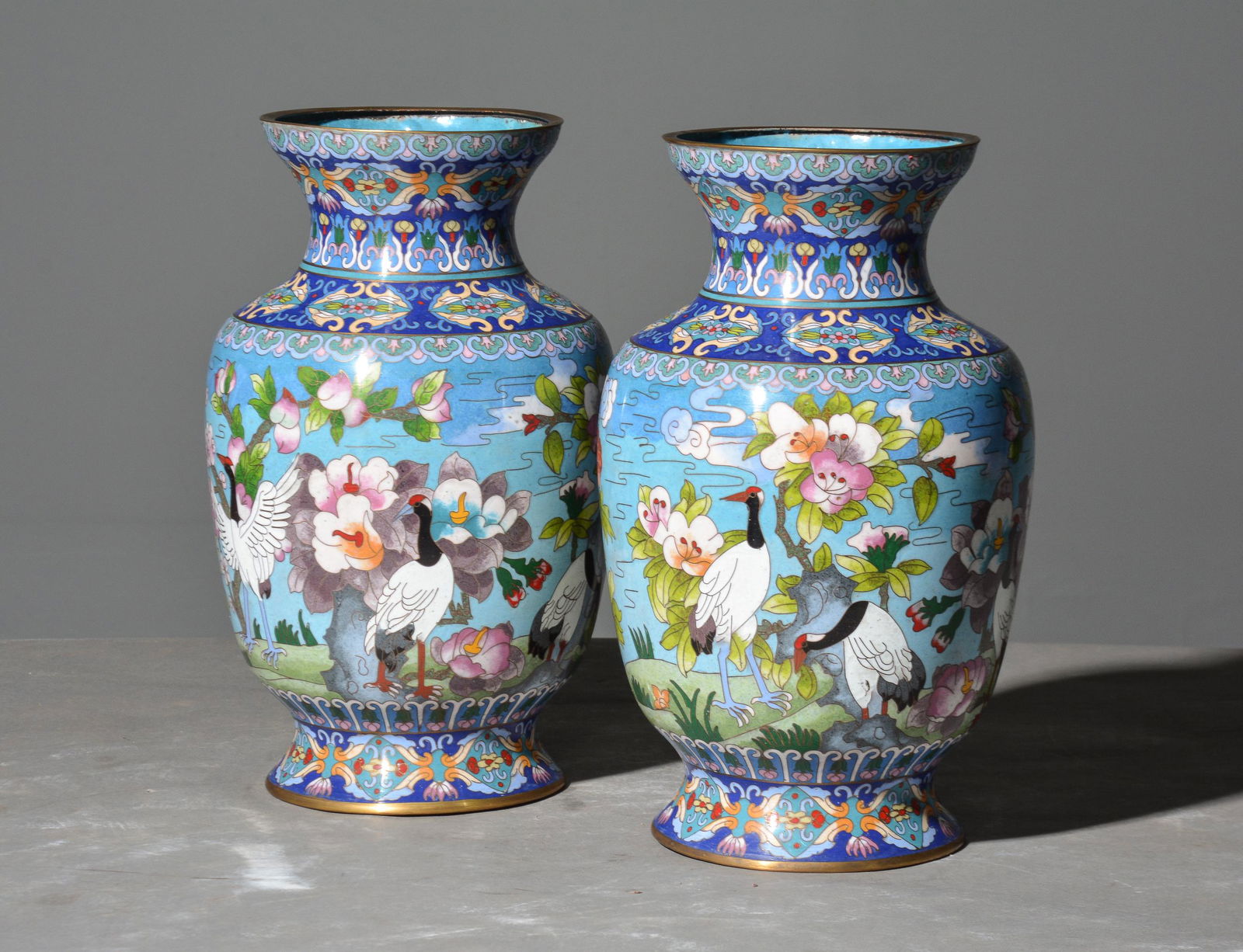 Pair Of Cloisonne Vases (1 of 4)