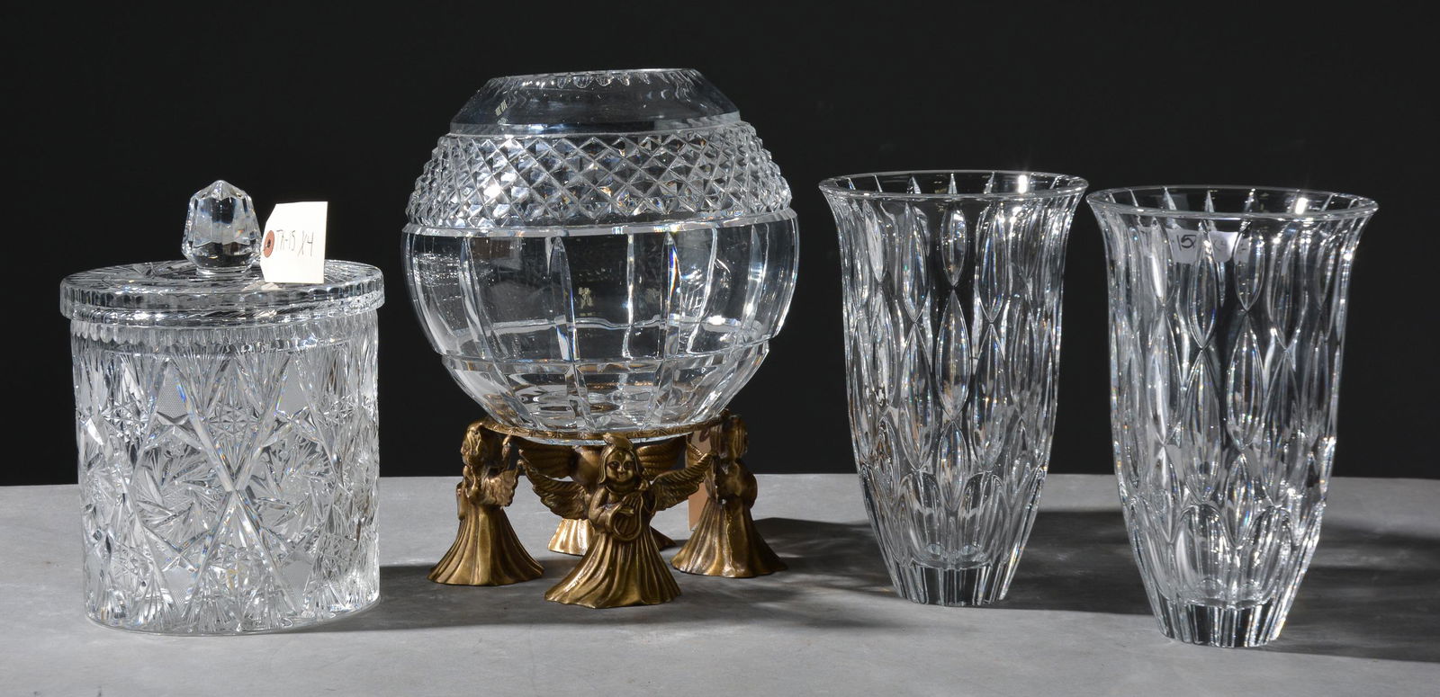 Four Pieces Of Crystal Vases (1 of 3)