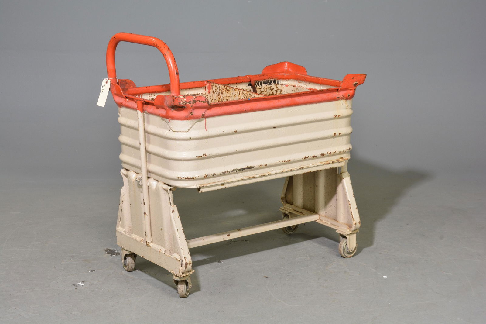 White Painted Industrial Cart (1 of 3)