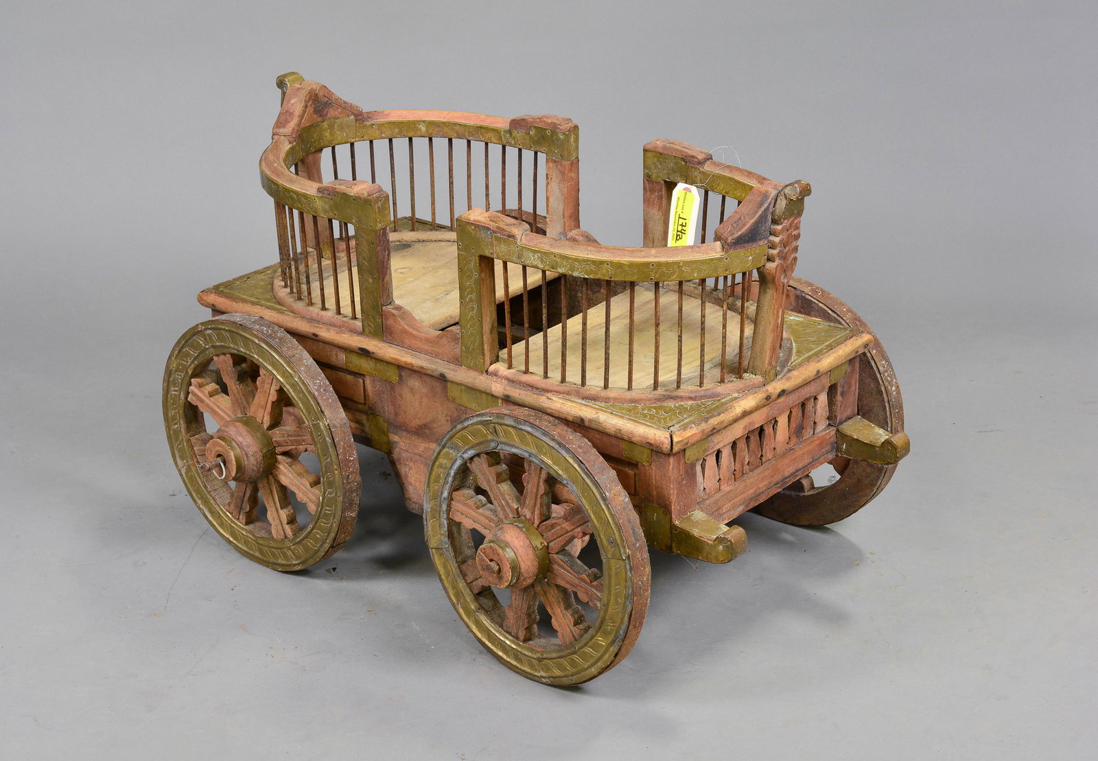 Painted European Cart / Trolley: Painted European Cart / Trolley - 21 in tall x 33 x 24