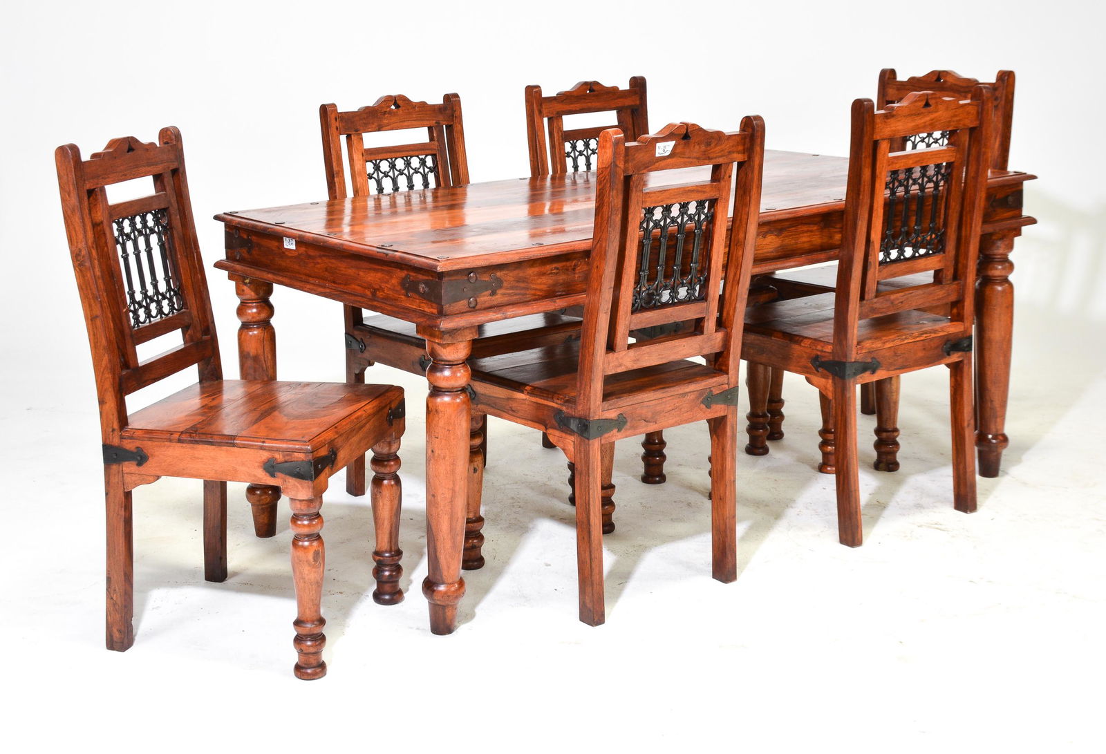 British Turned Leg Table & 6 Chairs (1 of 4)